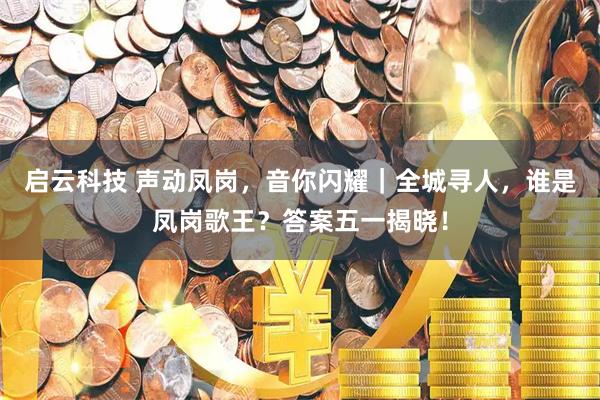 启云科技 声动凤岗，音你闪耀｜全城寻人，谁是凤岗歌王？答案五一揭晓！